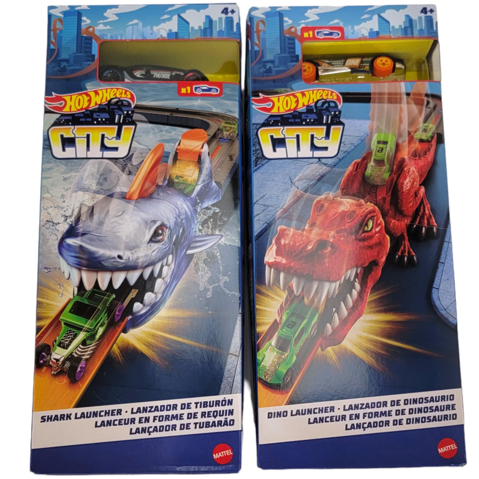Amazon.com: Hot Wheels City Track Nemesis Launcher Playset – Shark